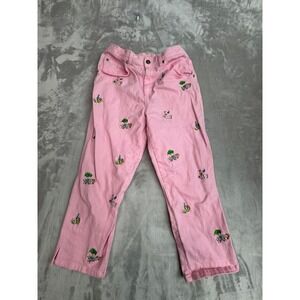 Quacker‎ Factory Pink Embroidered Jeans Womens XS Casual Fun Summer Vacation